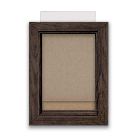 United Visual Products Indoor Enclosed Combo Board, 72"x36", Gold Frame/Grey & Black UVCB7236G-GREY-BLACK